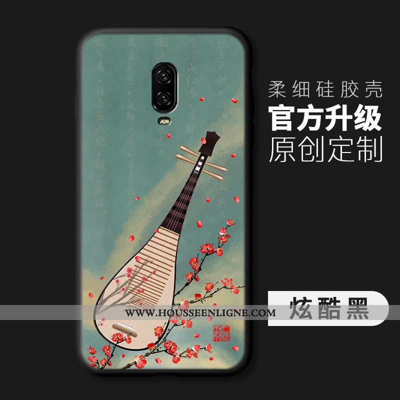 Étui Oneplus 6t Créatif Ultra Coque Mode Tout Compris Téléphone Portable Vent Bleu
