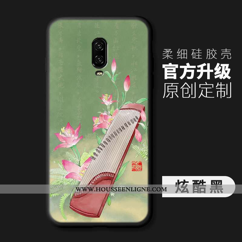 Étui Oneplus 6t Créatif Ultra Coque Mode Tout Compris Téléphone Portable Vent Bleu