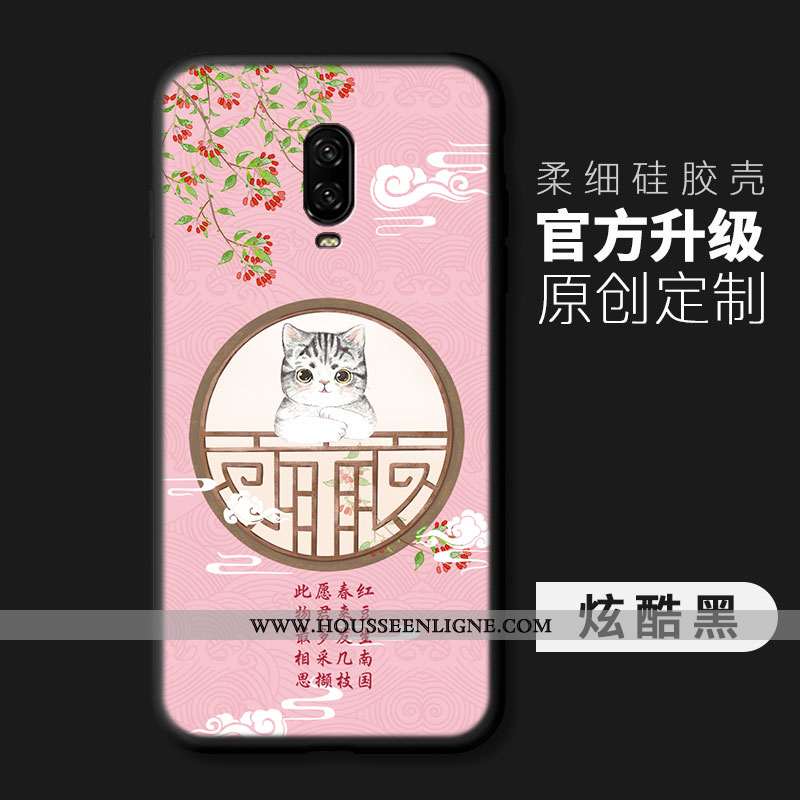Étui Oneplus 6t Créatif Ultra Coque Mode Tout Compris Téléphone Portable Vent Bleu