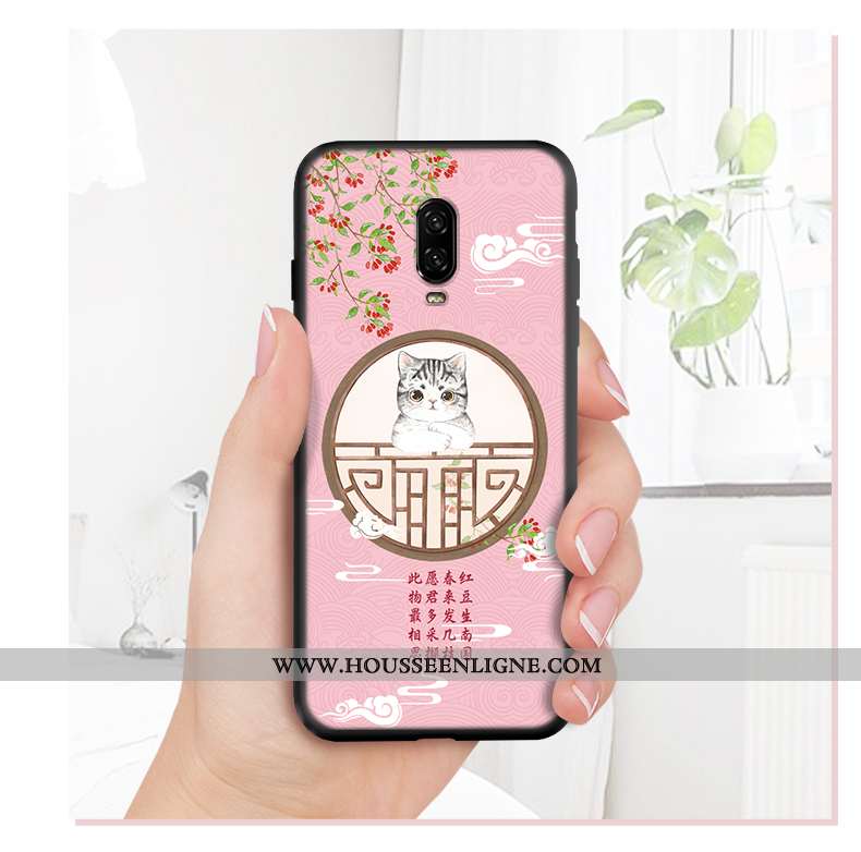 Étui Oneplus 6t Créatif Ultra Coque Mode Tout Compris Téléphone Portable Vent Bleu