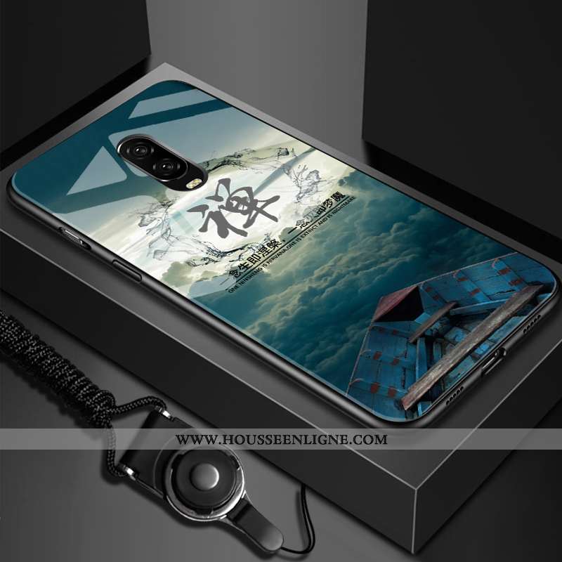 Étui Oneplus 6t Fluide Doux Silicone Tendance Difficile Créatif Ultra Miroir Blanche