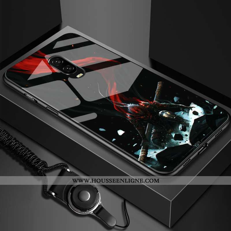Étui Oneplus 6t Fluide Doux Silicone Tendance Difficile Créatif Ultra Miroir Blanche
