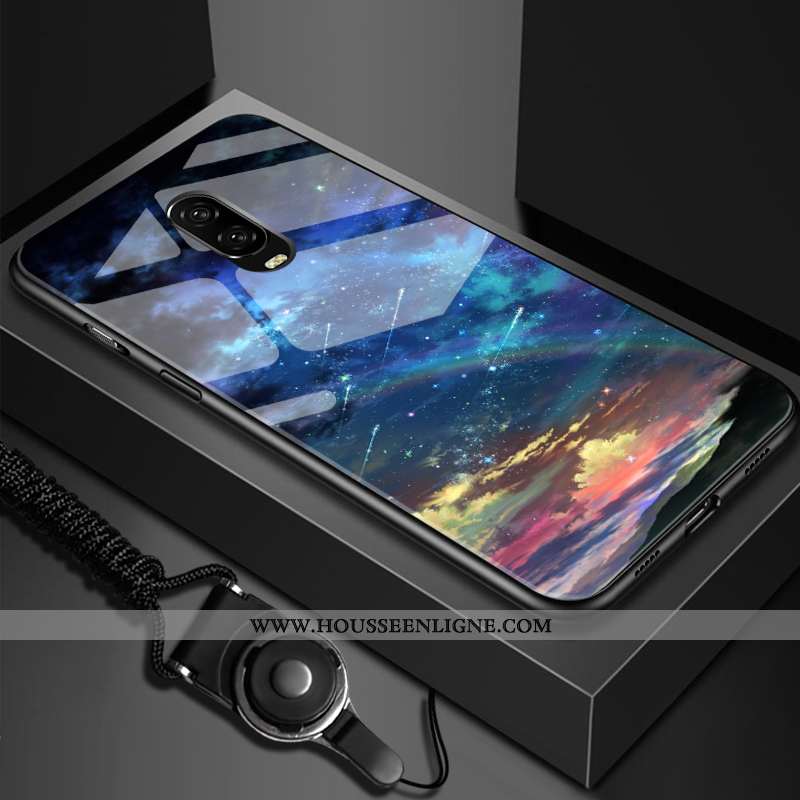 Étui Oneplus 6t Fluide Doux Silicone Tendance Difficile Créatif Ultra Miroir Blanche