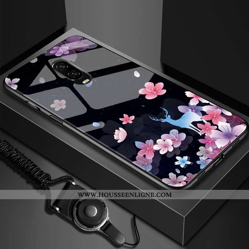 Étui Oneplus 6t Fluide Doux Silicone Tendance Difficile Créatif Ultra Miroir Blanche