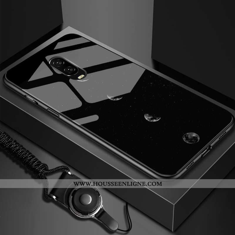 Étui Oneplus 6t Fluide Doux Silicone Tendance Difficile Créatif Ultra Miroir Blanche