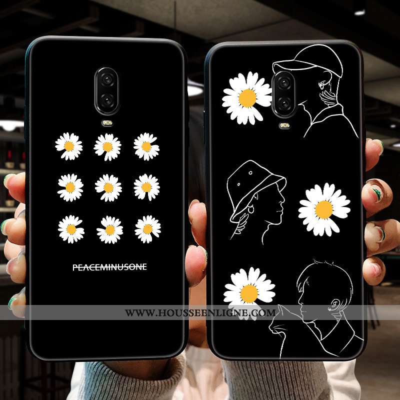 Étui Oneplus 6t Ornements Suspendus Dessin Animé Incassable Protection Fluide Doux Délavé En Daim No