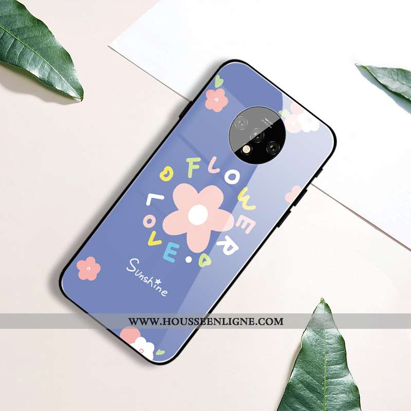 Étui Oneplus 6t Silicone Mode Petit Vent Protection Clair Coque Violet