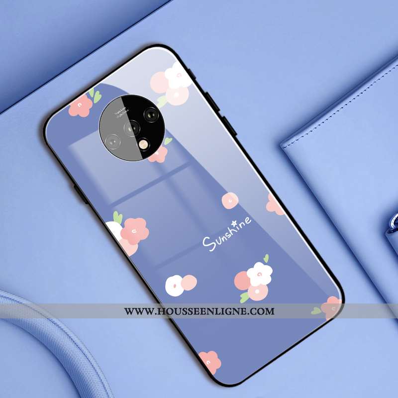 Étui Oneplus 6t Silicone Mode Petit Vent Protection Clair Coque Violet