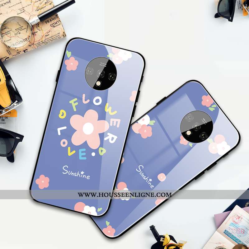 Étui Oneplus 6t Silicone Mode Petit Vent Protection Clair Coque Violet