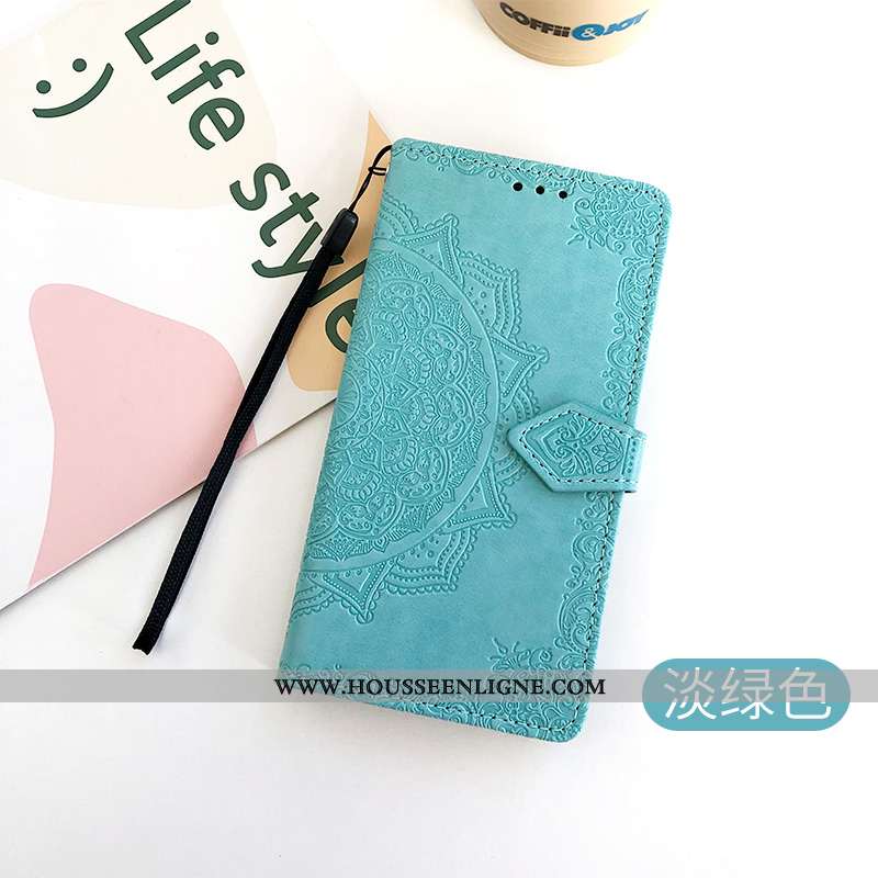Étui Oneplus 6t Tendance Cuir Coque Protection Portefeuille Rose Pu