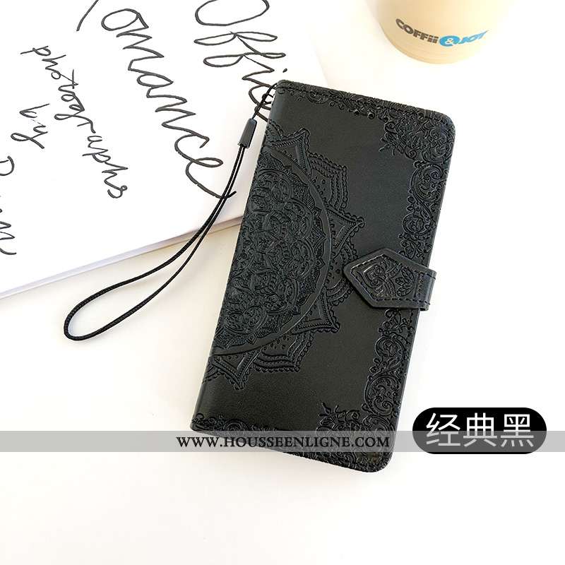 Étui Oneplus 6t Tendance Cuir Coque Protection Portefeuille Rose Pu