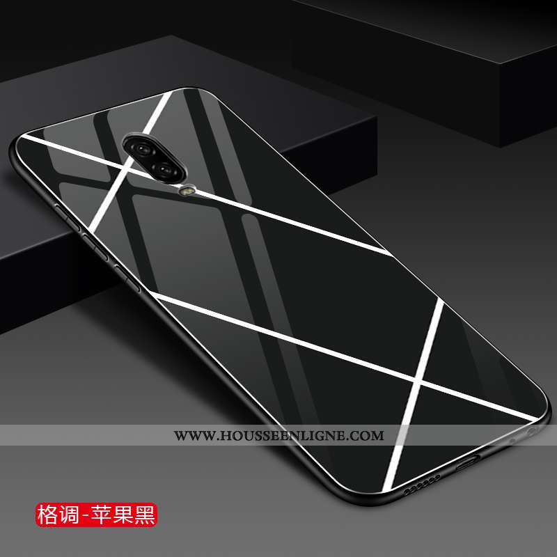 Étui Oneplus 6t Verre Personnalité Net Rouge Tout Compris Protection Mode Jaune
