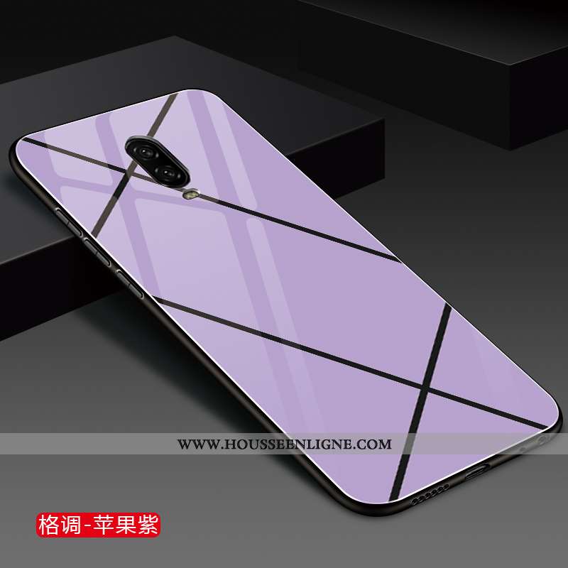 Étui Oneplus 6t Verre Personnalité Net Rouge Tout Compris Protection Mode Jaune
