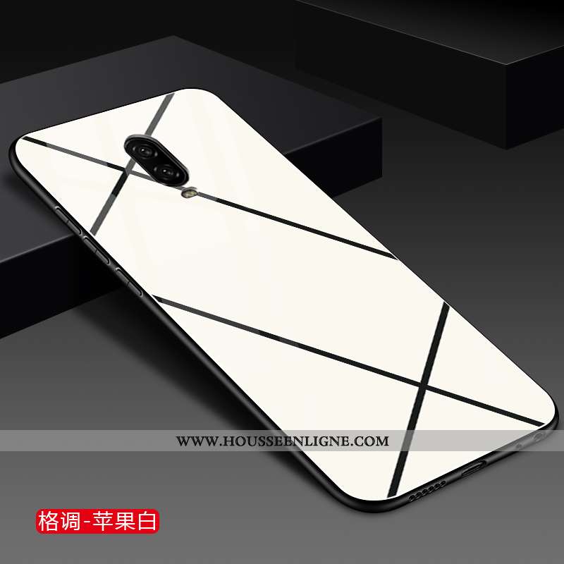Étui Oneplus 6t Verre Personnalité Net Rouge Tout Compris Protection Mode Jaune