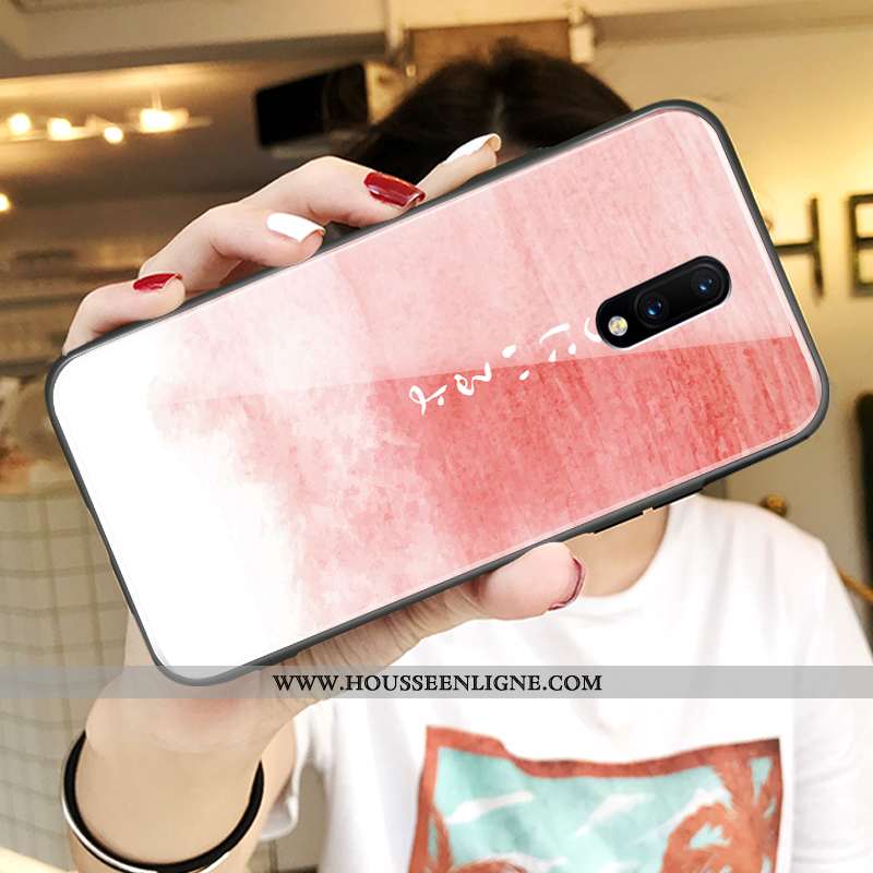 Étui Oneplus 7 Charmant Ultra Personnalité Fluide Doux Tendance Rose