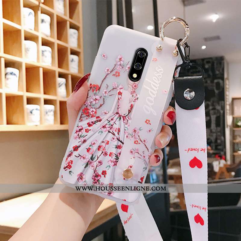 Étui Oneplus 7 Ornements Suspendus Tendance Rose Coque Tout Compris Téléphone Portable