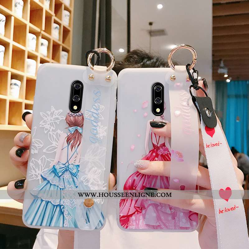 Étui Oneplus 7 Ornements Suspendus Tendance Rose Coque Tout Compris Téléphone Portable