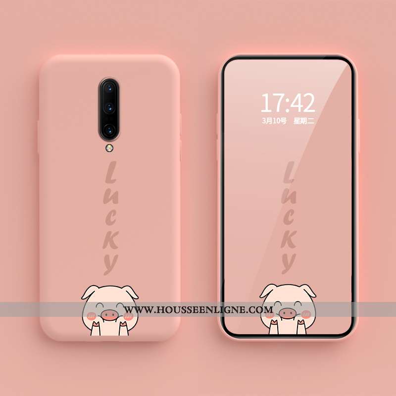 Étui Oneplus 7 Pro Personnalité Créatif Incassable Petit Nouveau Coque En Silicone Bleu
