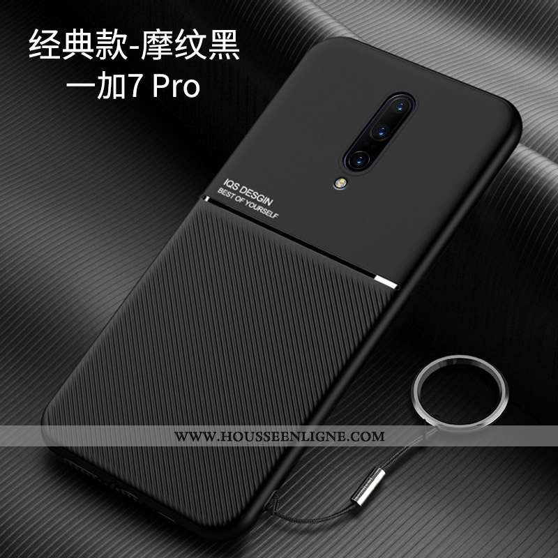 Étui Oneplus 7 Pro Personnalité Créatif Téléphone Portable Silicone Bleu Marin Net Rouge Bleu Foncé