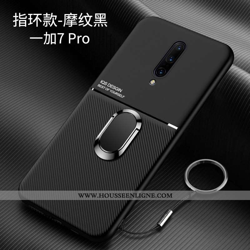 Étui Oneplus 7 Pro Personnalité Créatif Téléphone Portable Silicone Bleu Marin Net Rouge Bleu Foncé