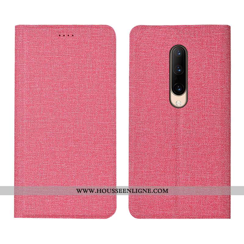 Étui Oneplus 7 Pro Protection Incassable Housse Lin Gris Tout Compris