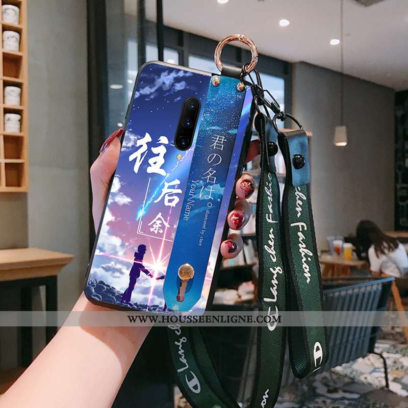 Étui Oneplus 7 Pro Tendance Fluide Doux Silicone Ciel Étoilé Tout Compris Amoureux Coque Bleu
