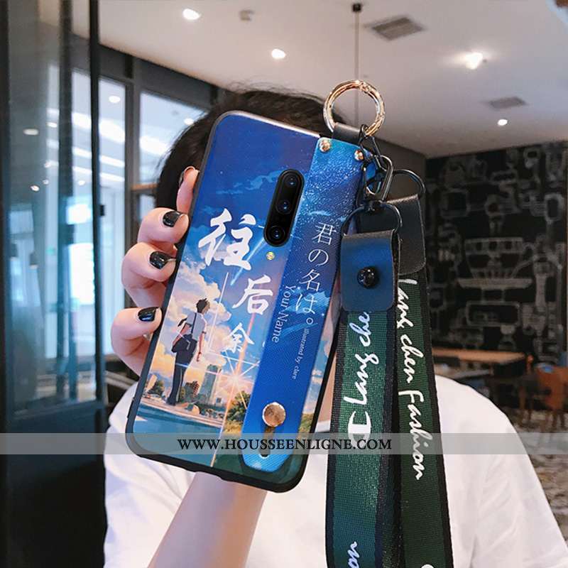 Étui Oneplus 7 Pro Tendance Fluide Doux Silicone Ciel Étoilé Tout Compris Amoureux Coque Bleu