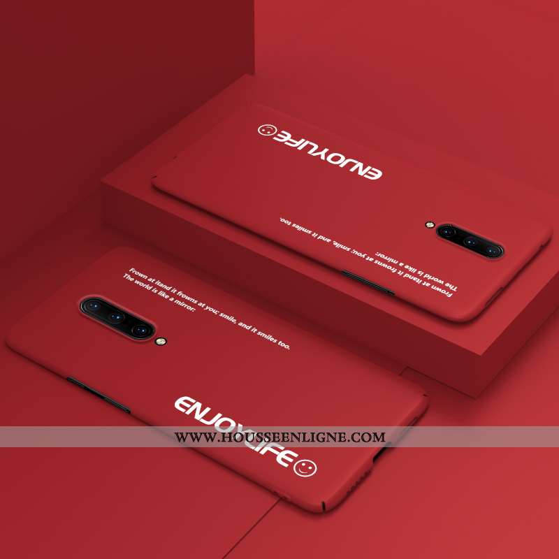 Étui Oneplus 7 Pro Ultra Tendance Incassable Jaune Net Rouge Téléphone Portable