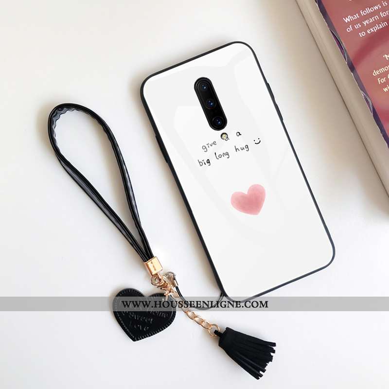 Étui Oneplus 7 Pro Verre Protection Téléphone Portable Incassable Tout Compris Miroir Blanche