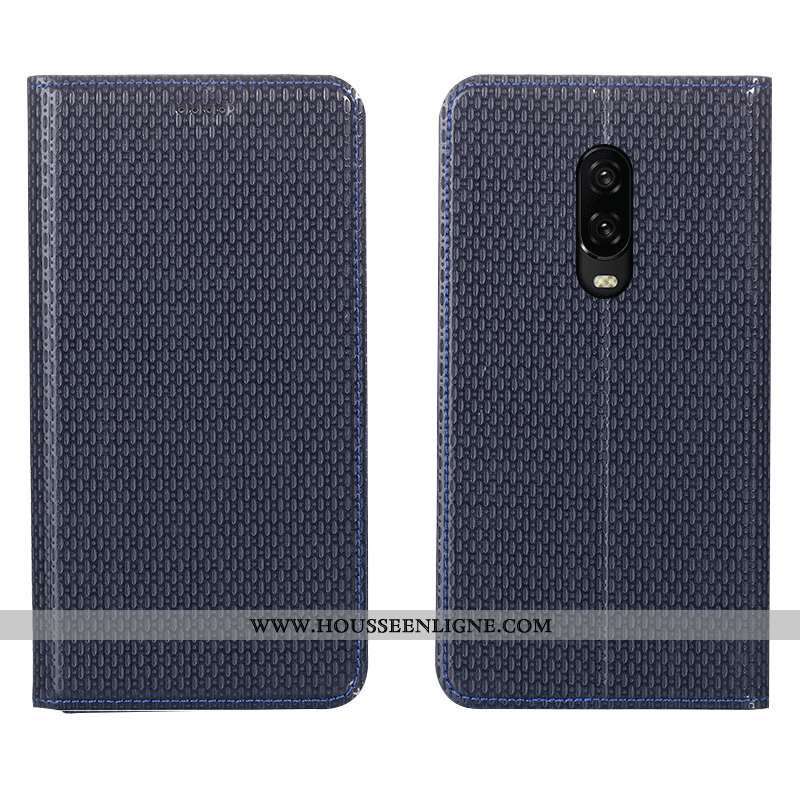 Étui Oneplus 7 Protection Cuir Modèle Fleurie Bleu Tout Compris Téléphone Portable Coque