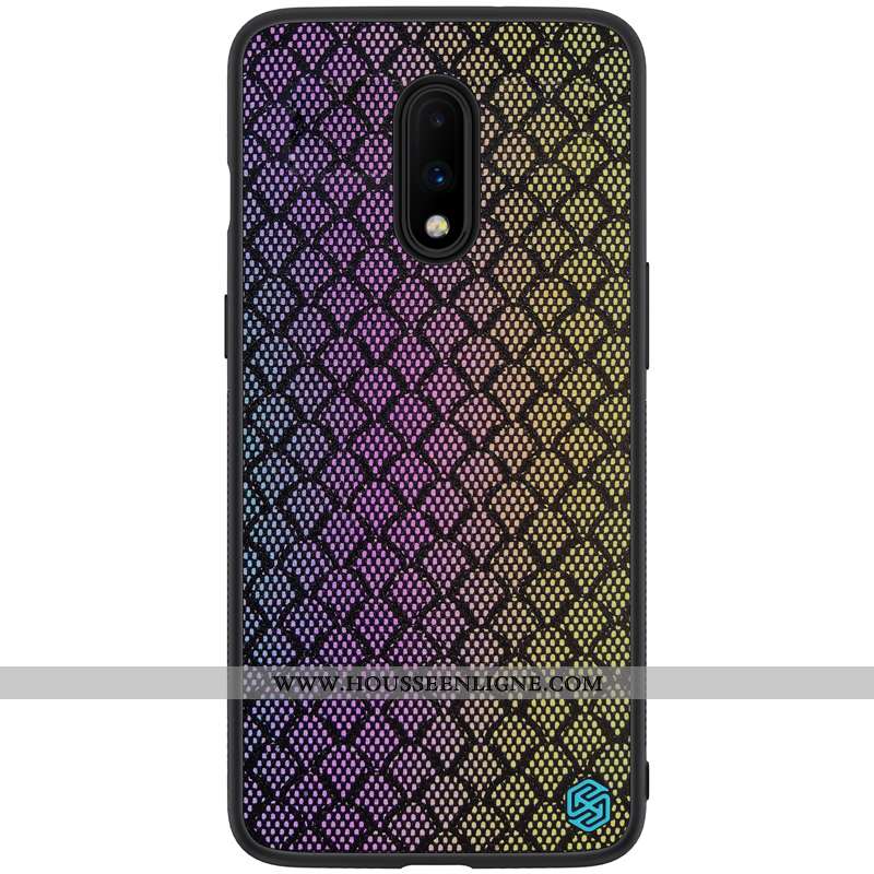 Étui Oneplus 7 Protection Or Téléphone Portable Réfléchissant Tout Compris Noir