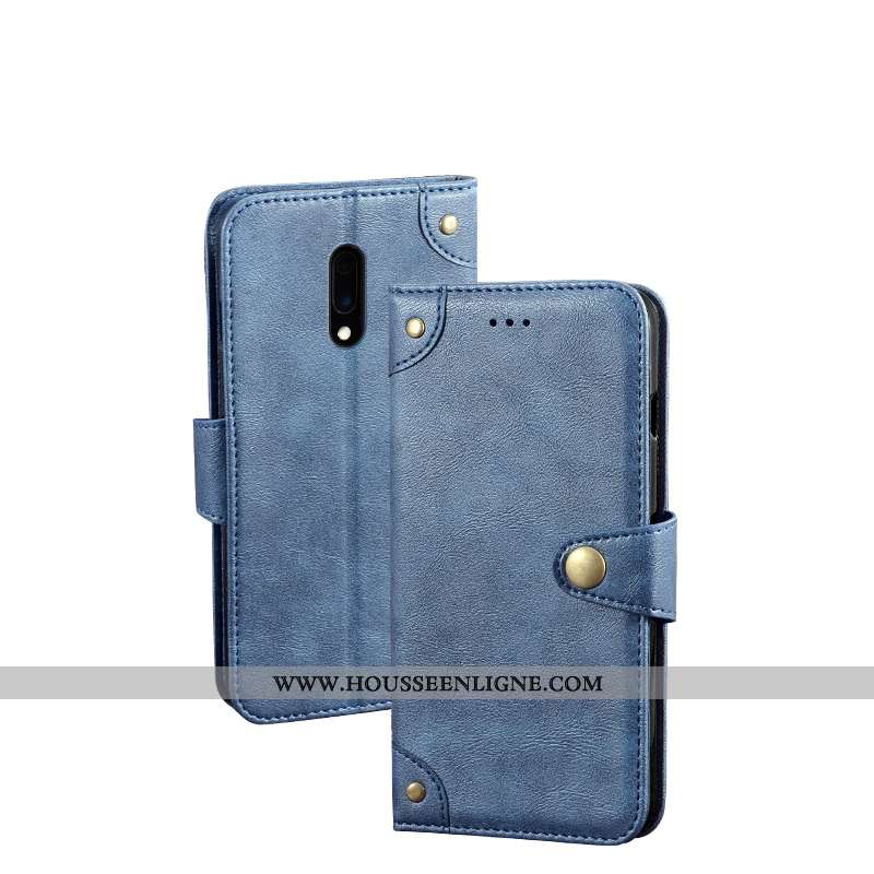 Étui Oneplus 7 Protection Portefeuille Noir Housse Tout Compris Incassable