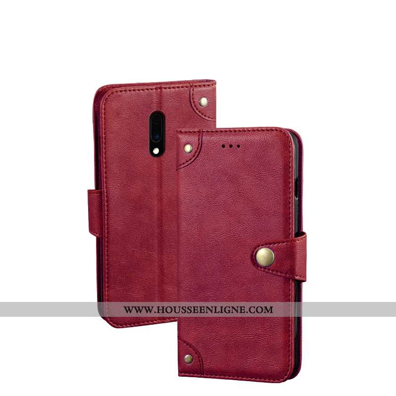 Étui Oneplus 7 Protection Portefeuille Noir Housse Tout Compris Incassable