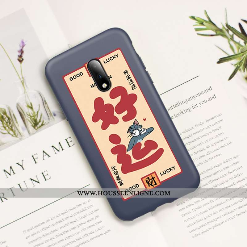 Étui Oneplus 7 Ultra Légère Incassable Rat Coque Silicone Bleu