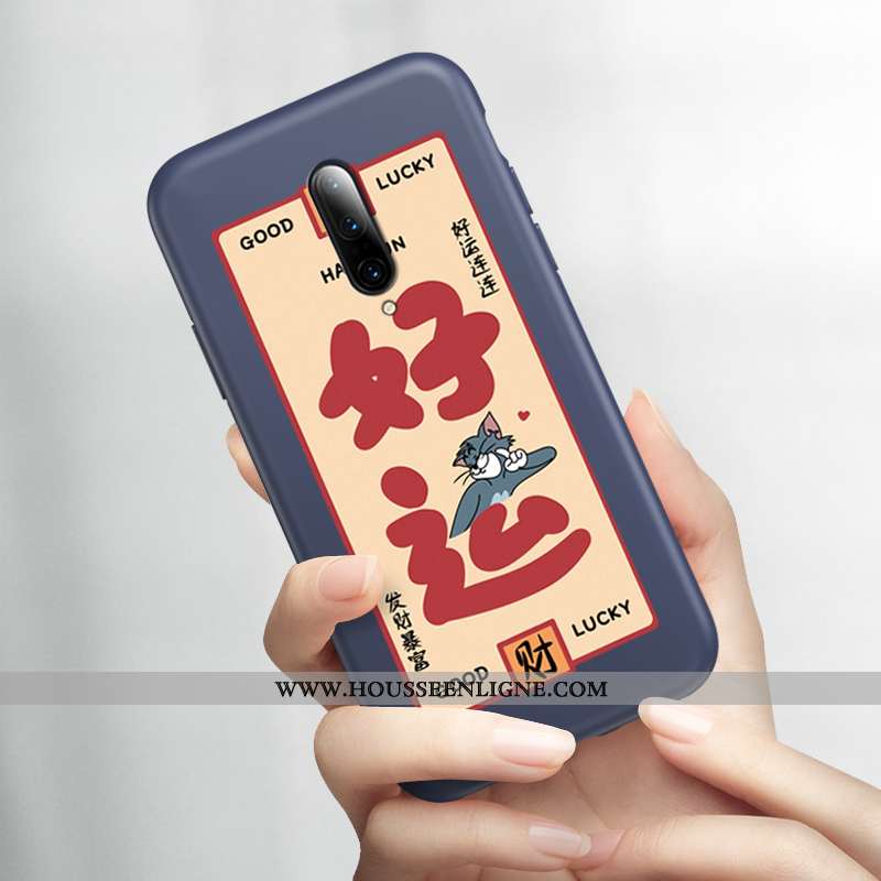 Étui Oneplus 7 Ultra Légère Incassable Rat Coque Silicone Bleu