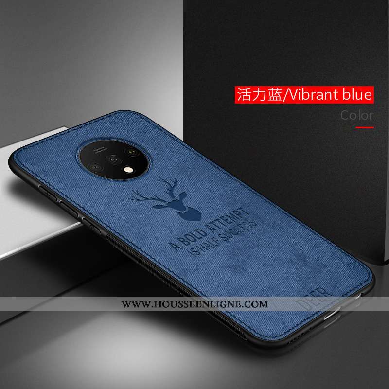 Étui Oneplus 7t Légère Modèle Fleurie Difficile Personnalité Coque Mode Protection Gris