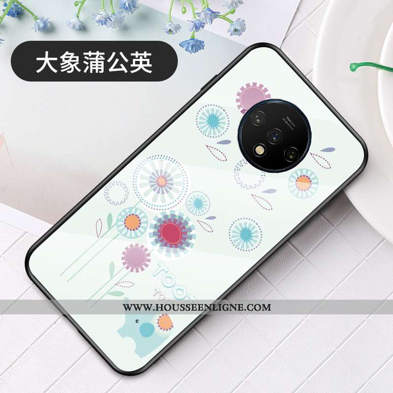 Étui Oneplus 7t Pro Créatif Dessin Animé Mode Rose Tout Compris Simple Incassable
