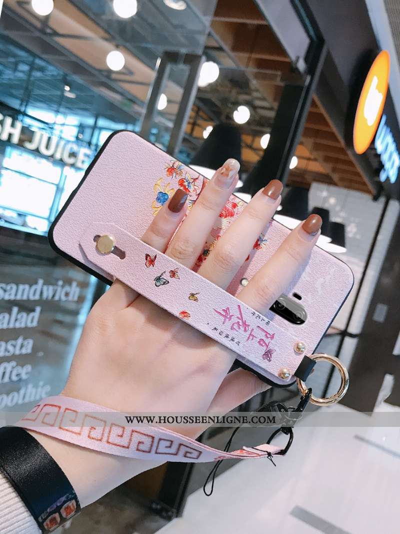 Étui Oneplus 7t Pro Fluide Doux Silicone Support Simple Coque Légère Violet