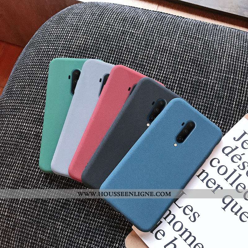 Étui Oneplus 7t Pro Modèle Fleurie Fluide Doux Téléphone Portable Tout Compris Incassable Gris