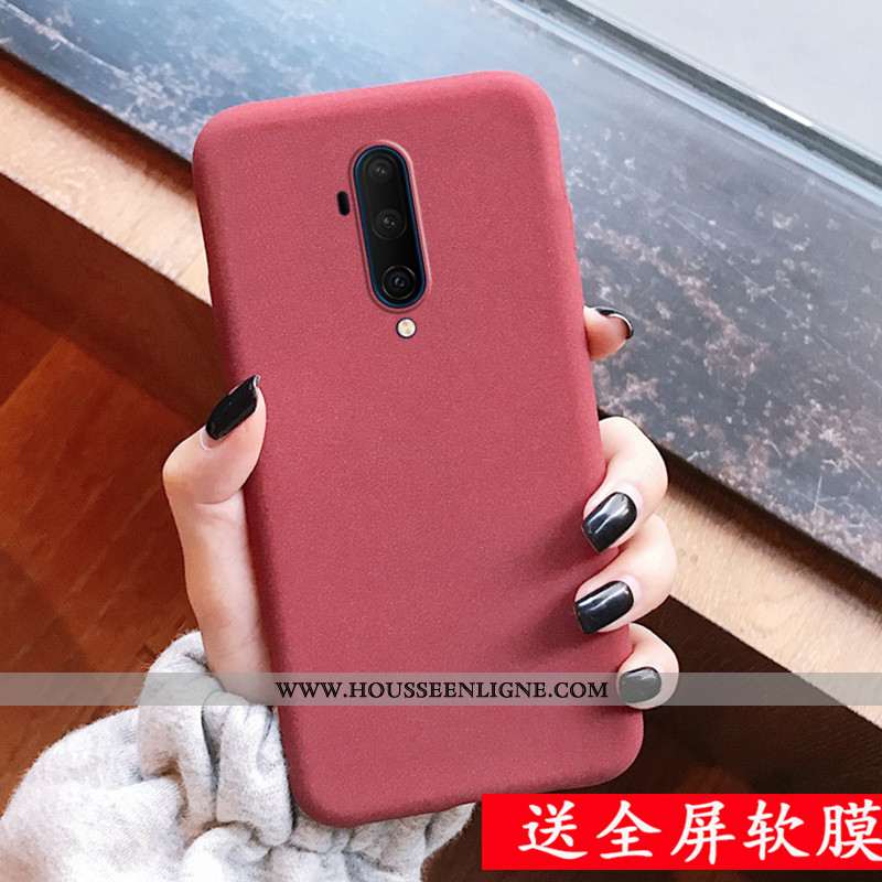 Étui Oneplus 7t Pro Modèle Fleurie Fluide Doux Téléphone Portable Tout Compris Incassable Gris