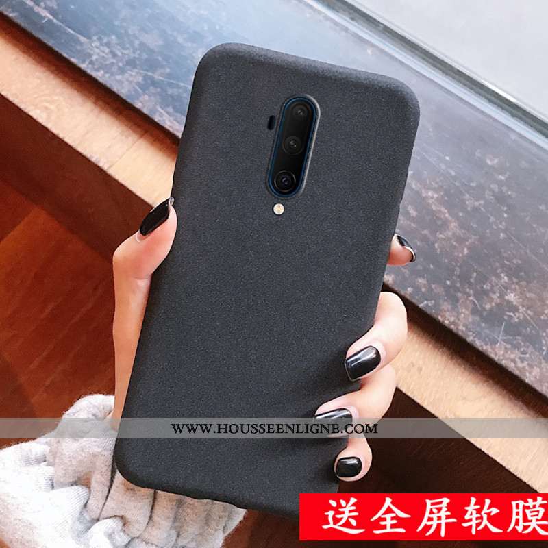 Étui Oneplus 7t Pro Modèle Fleurie Fluide Doux Téléphone Portable Tout Compris Incassable Gris