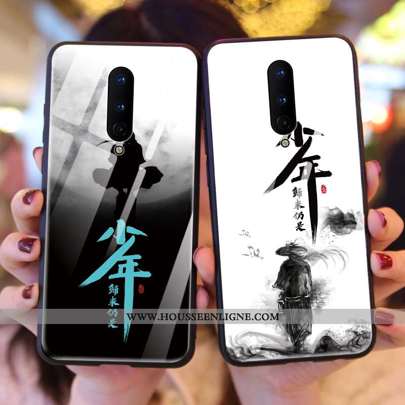Étui Oneplus 8 Créatif Ultra Personnalité Bordure Téléphone Portable Légère Noir