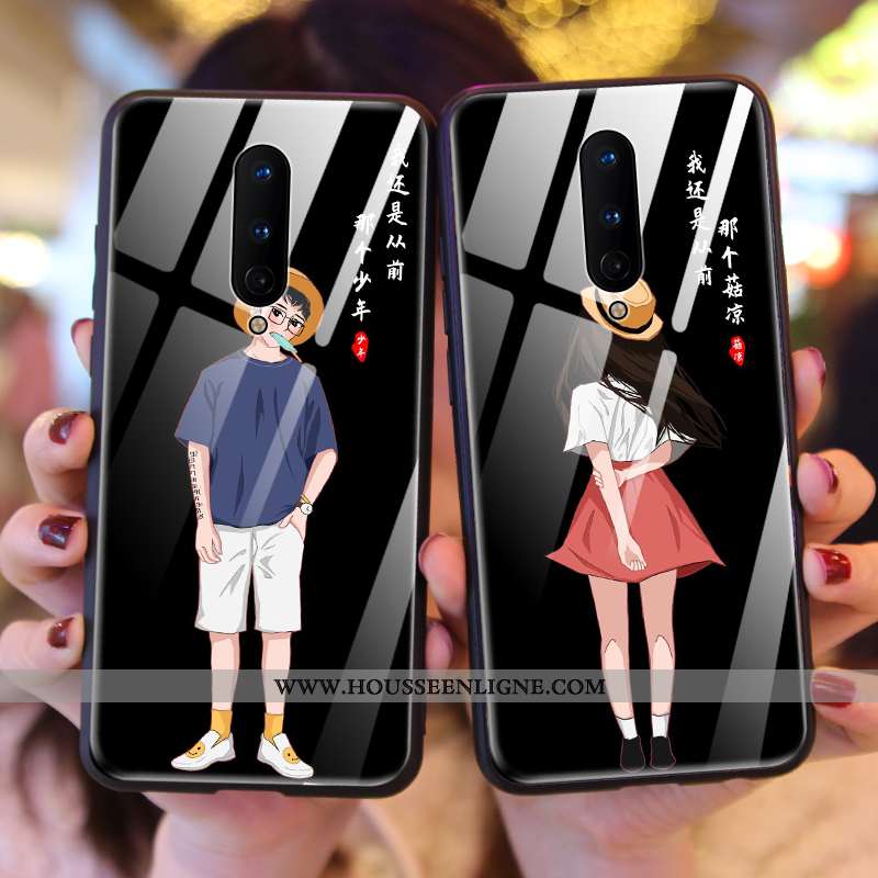 Étui Oneplus 8 Créatif Ultra Personnalité Bordure Téléphone Portable Légère Noir