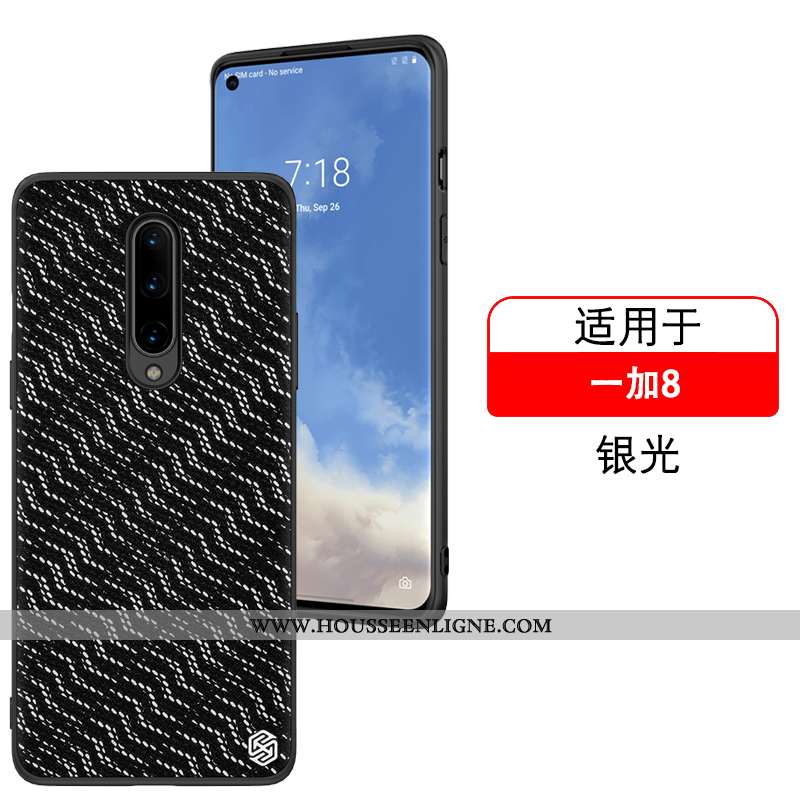 Étui Oneplus 8 Fluide Doux Coque Réfléchissant Nouveau Incassable Téléphone Portable Violet