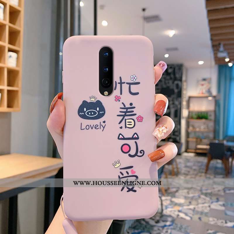 Étui Oneplus 8 Légère Fluide Doux Protection Charmant Silicone Ultra Rose