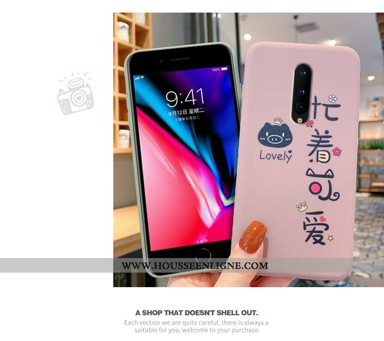 Étui Oneplus 8 Légère Fluide Doux Protection Charmant Silicone Ultra Rose