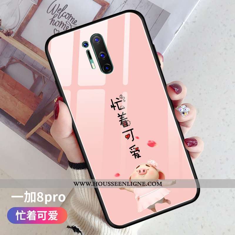 Étui Oneplus 8 Pro Charmant Tendance Rouge Protection Verre Fluide Doux