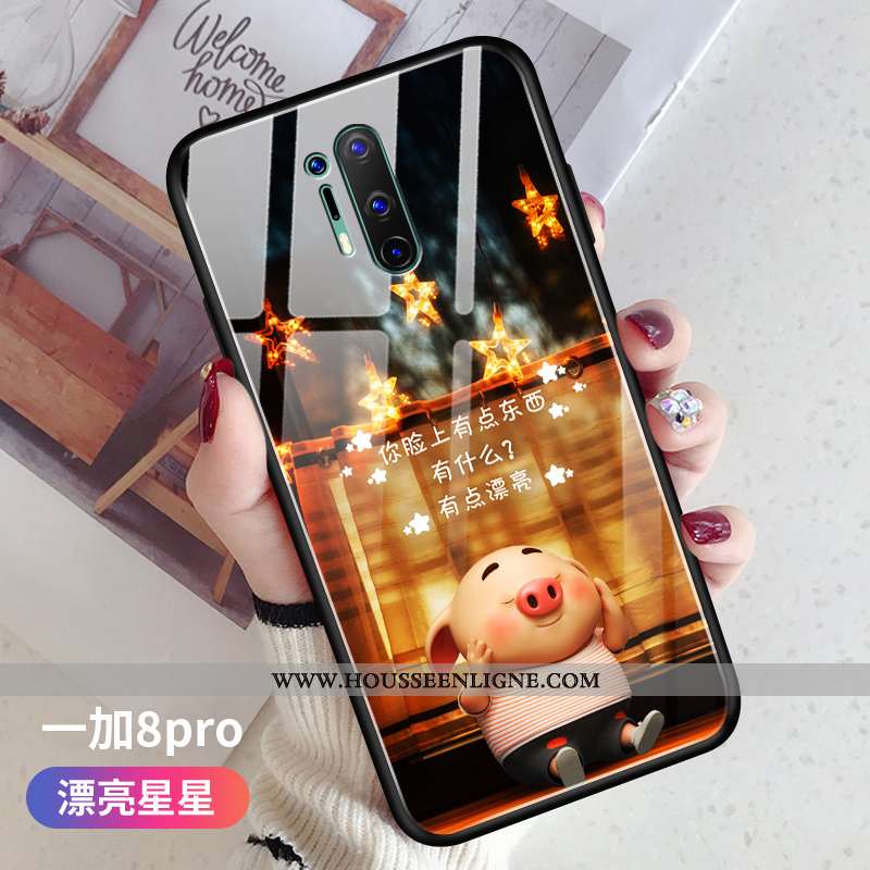 Étui Oneplus 8 Pro Charmant Tendance Rouge Protection Verre Fluide Doux