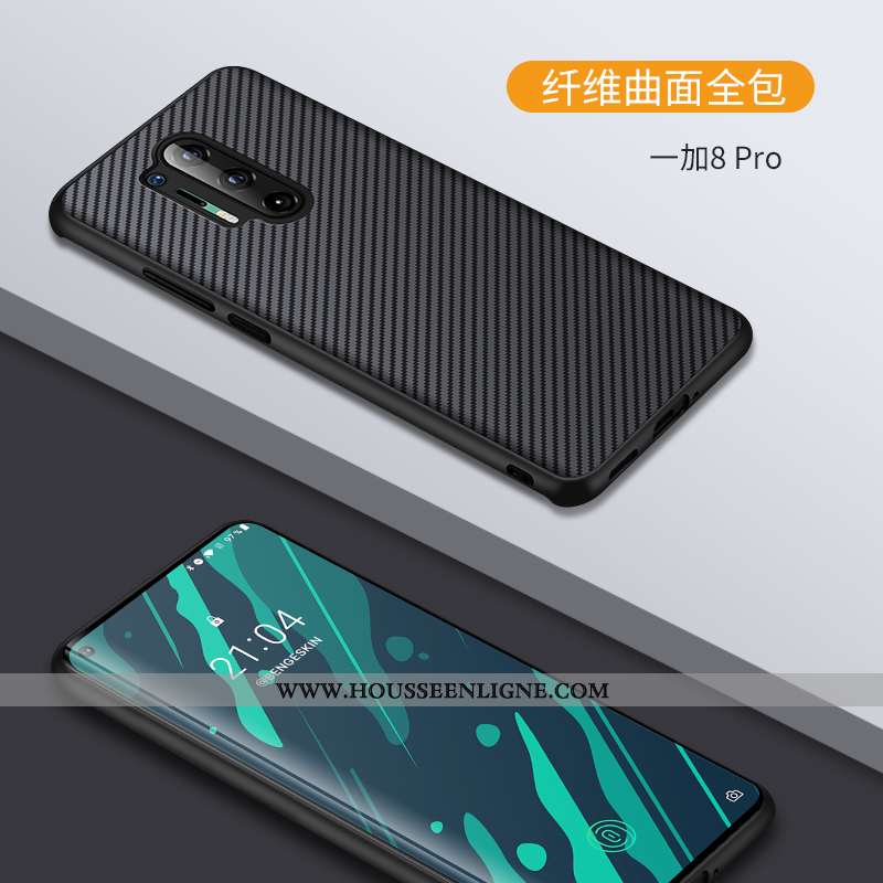 Étui Oneplus 8 Pro Créatif Ultra Coque Tout Compris Personnalité Transparent Noir