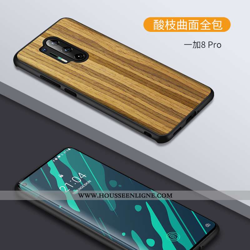 Étui Oneplus 8 Pro Créatif Ultra Coque Tout Compris Personnalité Transparent Noir